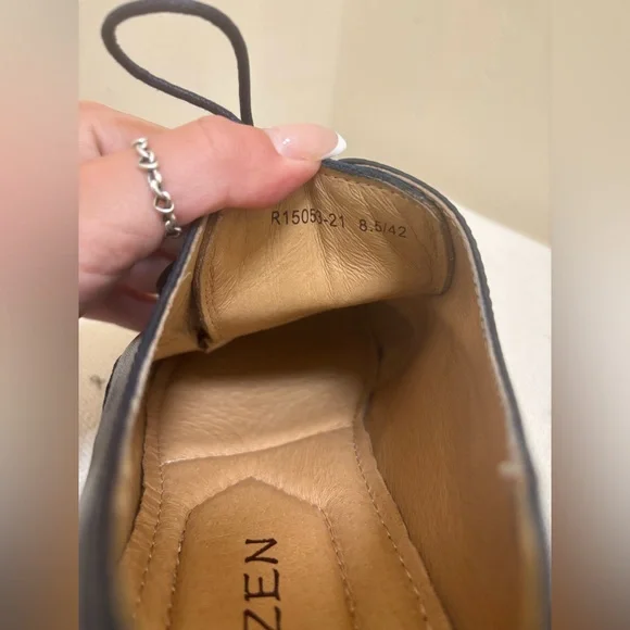 Ritizen Shoes Mens Size 8.5 Blue Leather Lace Up Oxford *NWOT* never worn! - Picture 7 of 16